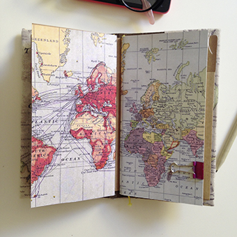 Buldori - Organiseur cartes du Monde + carnets