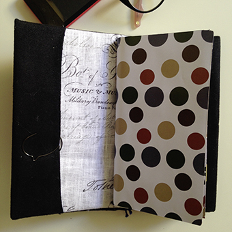 Buldori - Organiseur su&eacute;dine noir + carnets