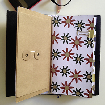 Buldori - Organiseur su&eacute;dine noir + carnets