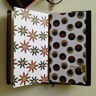 Buldori - Organiseur su&eacute;dine noir + carnets