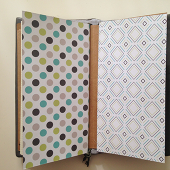 Buldori - Organiseur cuir gris + carnets