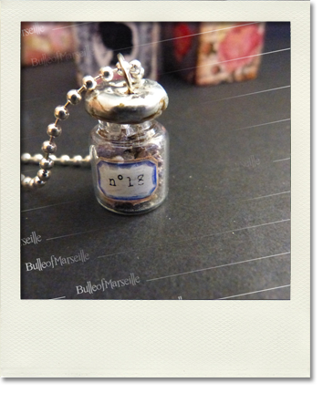 Collier fiole lavande