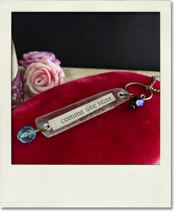 Collier quartz comme une reine